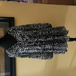 Time and Tru black and white print dress size XS